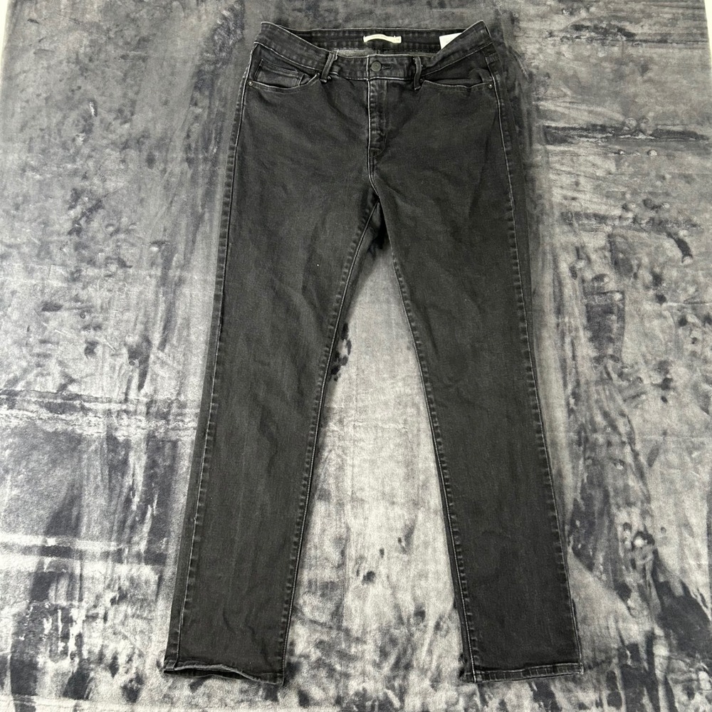 Levi's Mid Rise Skinny Jeans Womens 14 Black Washed Denim 58575-0115